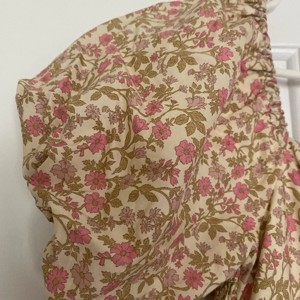 Rylee + Cru Floral Mini Dress in Pink and Cream - Picture 3 of 5